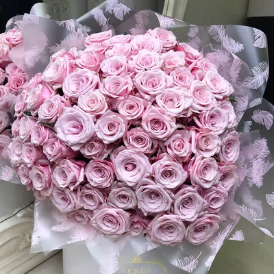 Необычные розовые розы в букете за 3 690 руб. | Бесплатная доставка цветов  по Москве