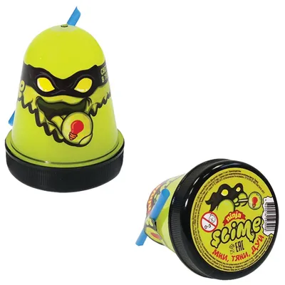 Купить Слайм (лизун) Slime Ninja, светится в темноте, желтый, 130 г  S130-19, цена 556 руб.. Отзывы, характеристики, фото. Без предоплаты,  наложенным платежом