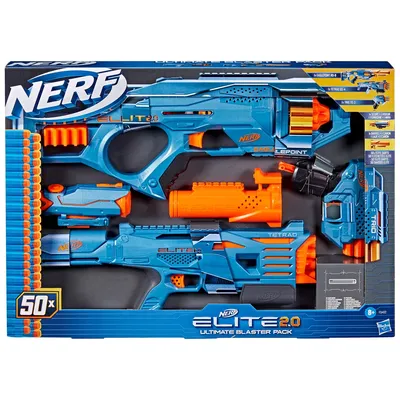 Nerf Elite 2.0 Flipshots Flip-32 Blaster, 32 Dart Barrels Flip to Double  Your Firepower, 32-Dart Capacity, 32 Nerf Darts - Nerf