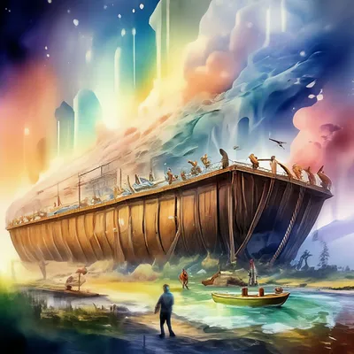 Купить цифровую версию картины: Ян Брейгель Младший - Вступление на Ноев  ковчег | Артхив