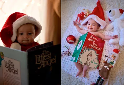 Идеи новогодней фотосессии: первый Новый Год ребенка