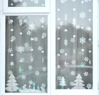 Наклейки на окна новогодние \" Медведь и елка \" декоративные цветные , новогодние  украшения для дома купить по выгодной цене в интернет-магазине OZON  (348341331)