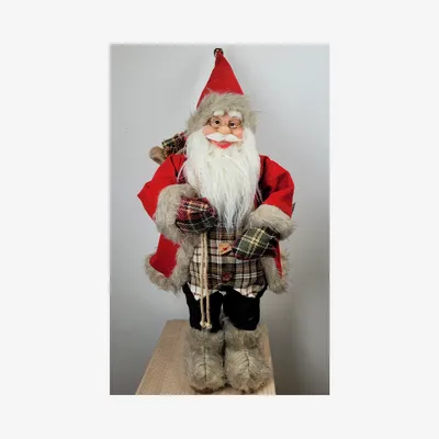 Санта клаус новогодний, дед мороз под елку. 30см купить по цене 859 ₽ в  интернет-магазине KazanExpress