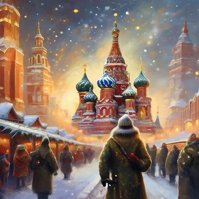 Новый год в изобразительном искусстве СССР. | Пикабу