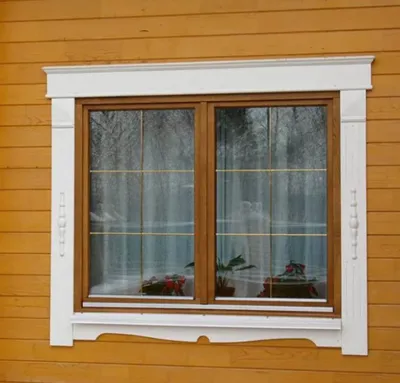 Обналичка окон внутри деревянного дома - 75 фото