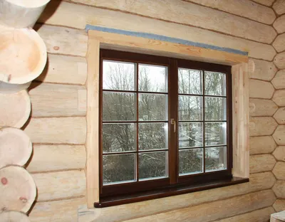 Пластиковые окна в деревянном доме особенности установки - монтаж окон ПВХ  в коттедже