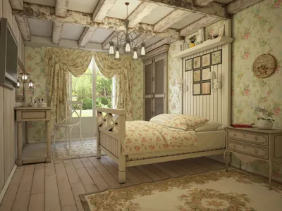 Интерьер и обустройство современной спальни в деревянном доме