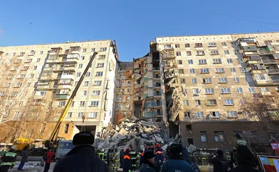 Обрушение части дома в Магнитогорске. Главное — РБК