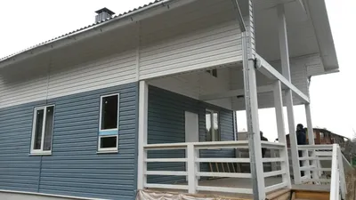 Обшиваем дом профлистом, и делаем двери для тамбура. (Проект - финский дом.  5 серия) - YouTube