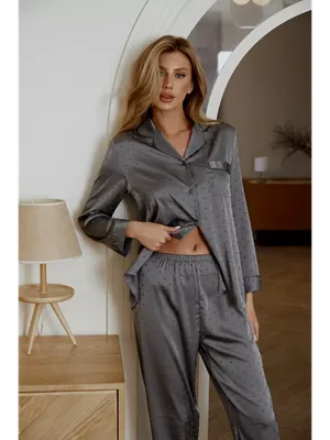 Женская одежда для дома из 2 предметов, однотонная женская и свободные  брюки, пижамный комплект, мягкая одежда для сна | AliExpress