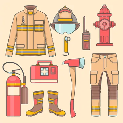 Картинки одежда пожарного - 69 фото