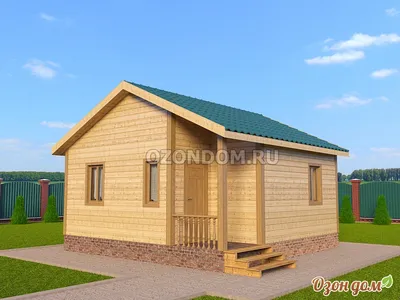Недорогие деревянные дома под ключ: одноэтажные проекты