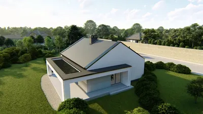 Купить дом 14.5 м × 10.5 м c четырехскатной крышей