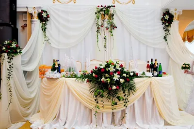 Как оформить главный стол свадебного банкета: советы и идеи | Идеи для  свадьбы