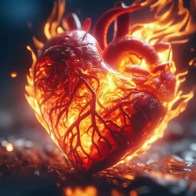 Огненное сердце картинки фото