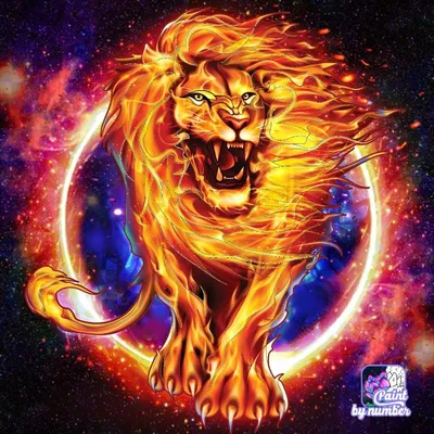 огненный лев : мифическое существо Иллюстрация штока - иллюстрации  насчитывающей тварь, неистовство: 269957764