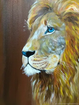 Фантастический огненный лев ревет цифровое произведение искусства | Премиум  Фото