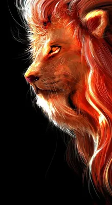 огненный лев : мифическое существо Иллюстрация штока - иллюстрации  насчитывающей жара, шерсть: 269957768