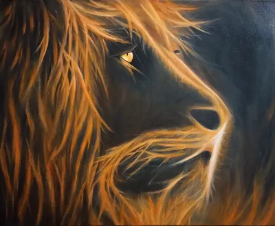 Картина “Огненный лев – 5” | PrintStorm