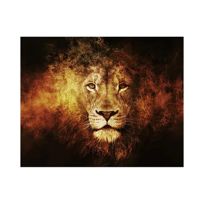 Огненный Лев: мощь и грация в одной фотографии» — создано в Шедевруме