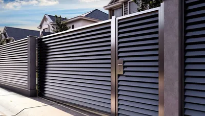 Металлический метровый забор для частного дома купить по цене 4680 руб в  Клину от производителя