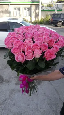 огромный букет из розовых роз | Букет из розовых роз, Розовые розы, Розы