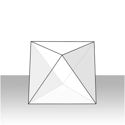 Геометрическая фигура октаэдр, 15 х 18 см (гипсовая) - отзывы покупателей  на маркетплейсе Мегамаркет | Артикул: 100032075671