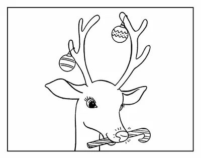 Новогодняя открытка рисунок олень (54 фото) » рисунки для срисовки на  Газ-квас.ком