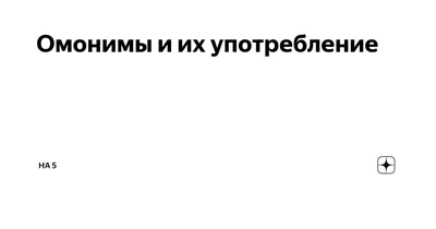 Омонимы в СССР(Задача) - ЯПлакалъ