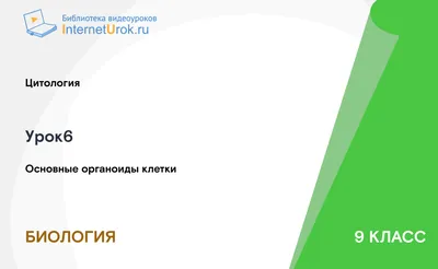 Урок на тему \"Гиалоплазма. Цитоскелет. Немембранные органоиды\"