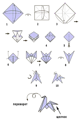 Схемы простых оригами для вас и вашего ребенка (20 картинок) » Триникси