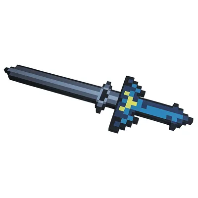 Оружие Майнкрафт (Minecraft) / Пиксельный пистолет 8Бит Черный 22 см -  купить с доставкой по выгодным ценам в интернет-магазине OZON (303144473)