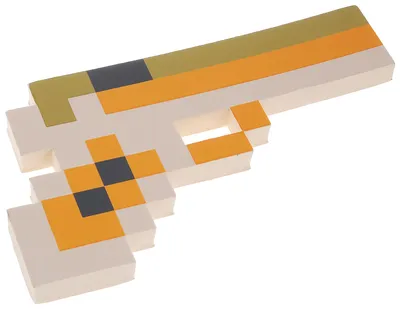 Игрушка Железный меч Майнкрафт из самой популярной игры Minecraft.  Пиксельный меч Манкрафт. Аутентичное оружие из компьютерной игры. Но теперь  в реальной жизни.