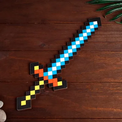 Игрушечное оружие Майнкрафт Minecraft алмазное 4 в 1 (меч, кирка, лопата,  топор) | AliExpress