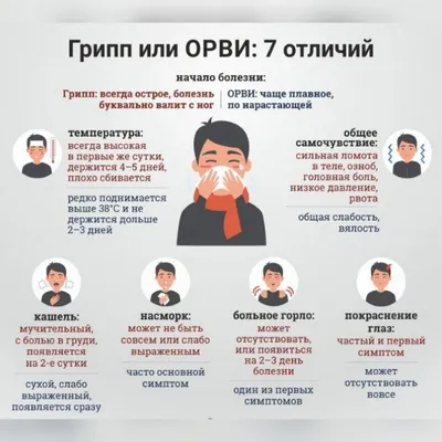 Как отличить ОРВИ от других опасных заболеваний с симптомами простуды -  Российская газета
