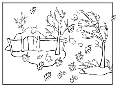 Раскраска Раскраска Осень для детей: распечатать бесплатно, скачать