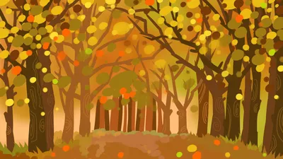 Осенние мультяшные животные на градиентном зеленом фоне, осень, животное,  Мультфильм фон картинки и Фото для бесплатной загрузки