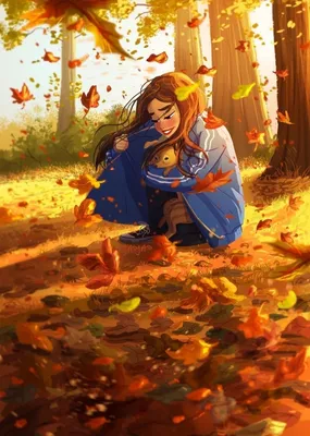 Осенний персонаж рисунок - 71 фото