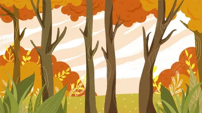 Симпатичные мультяшные осенние листья фон обои Обои Изображение для  бесплатной загрузки - Pngtree