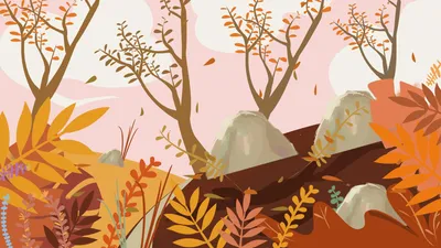 Детские рисунки осень в лесу - 80 фото
