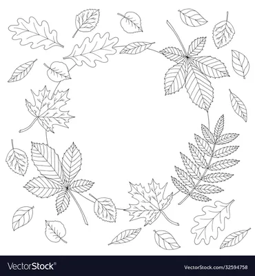 Распечатать бесплатно шаблоны осенних листьев для поделок