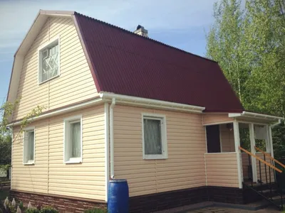 Отделка дачного дома сайдингом в Ленинградской области