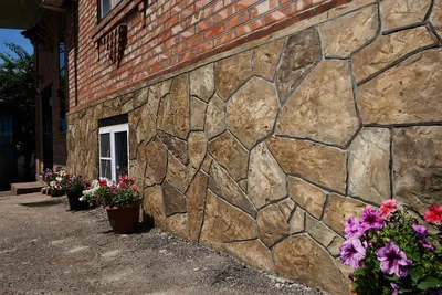 Отделка фасада натуральным камнем | Каменный двор