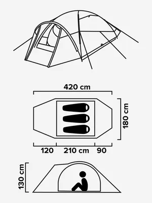 Большая туристическая палатка Autentic Large Bell 4.4, Aubergine для  кемпинга, зимнего и летнего отдыха на природе купить в MyBiggame