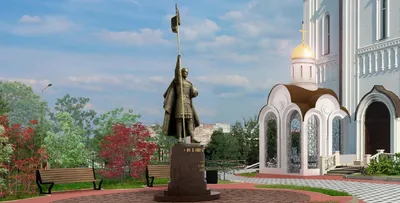 В Краснодаре освятили памятник князю Александру Невскому