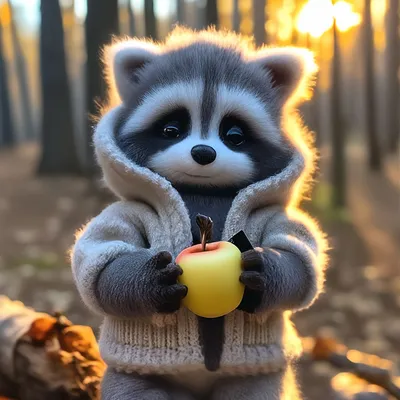 Cute Panda In The Forest. 3d Render Illustration. Фотография, картинки,  изображения и сток-фотография без роялти. Image 204163088