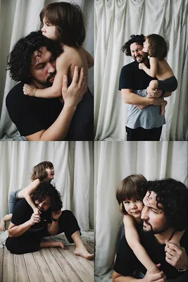 Сын и отец | Фотосессия в студии с ребёнком | Father and son Photoshoot |  Фотосессия, Семейные портреты, Семейные фотосессии