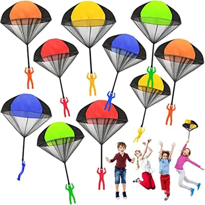 Купить Детская ручная игрушка-парашют, уличные забавные игрушки, игра для  детей, летать с парашютом, спортивные развивающие игры с мини-мини | Joom