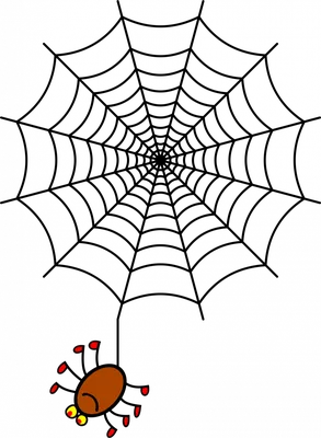 Круглая Паутина С Мультяшным Пауком Для Детей На Белом Фоне Силуэт Паутины  Круглые И Угловые Полотна Вектор — стоковая векторная графика и другие  изображения на тему Белый - iStock