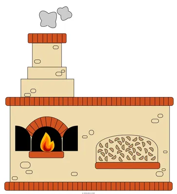 Русская печка рисунок для детей - 59 фото